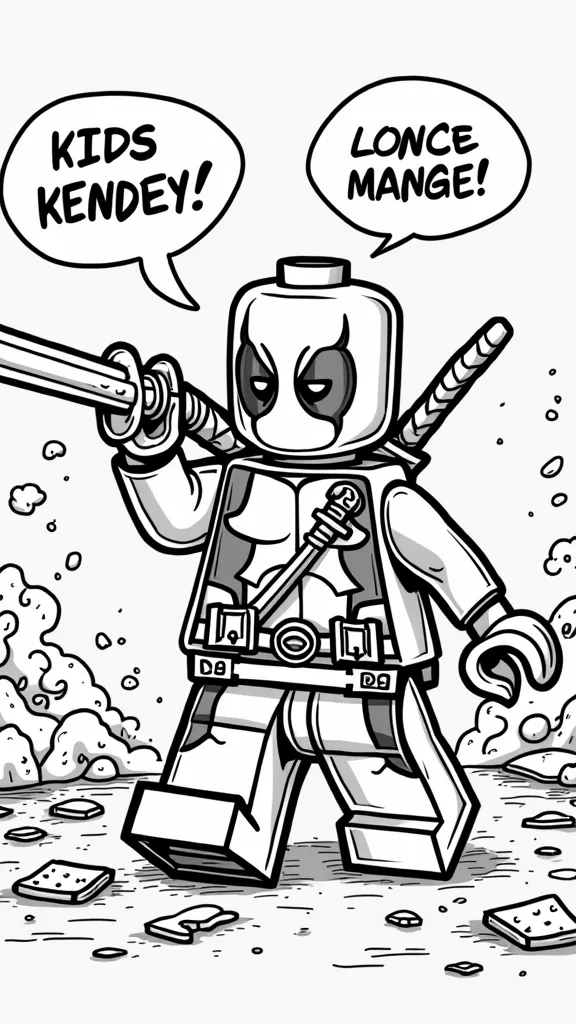 lego deadpool coloring pages